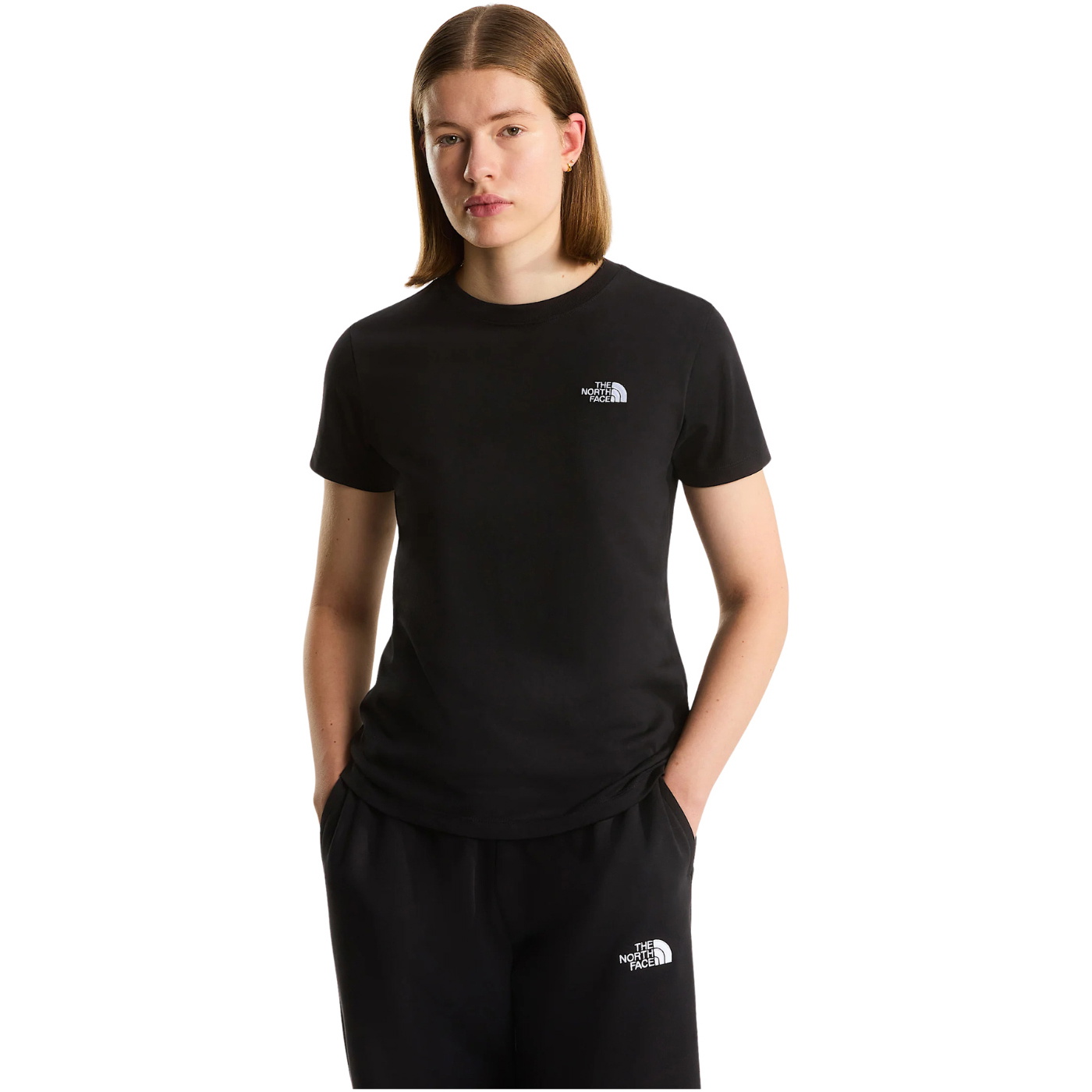 2026 The North Face Womens Evo Slim T-Shirt NF0A8FX7 - Black